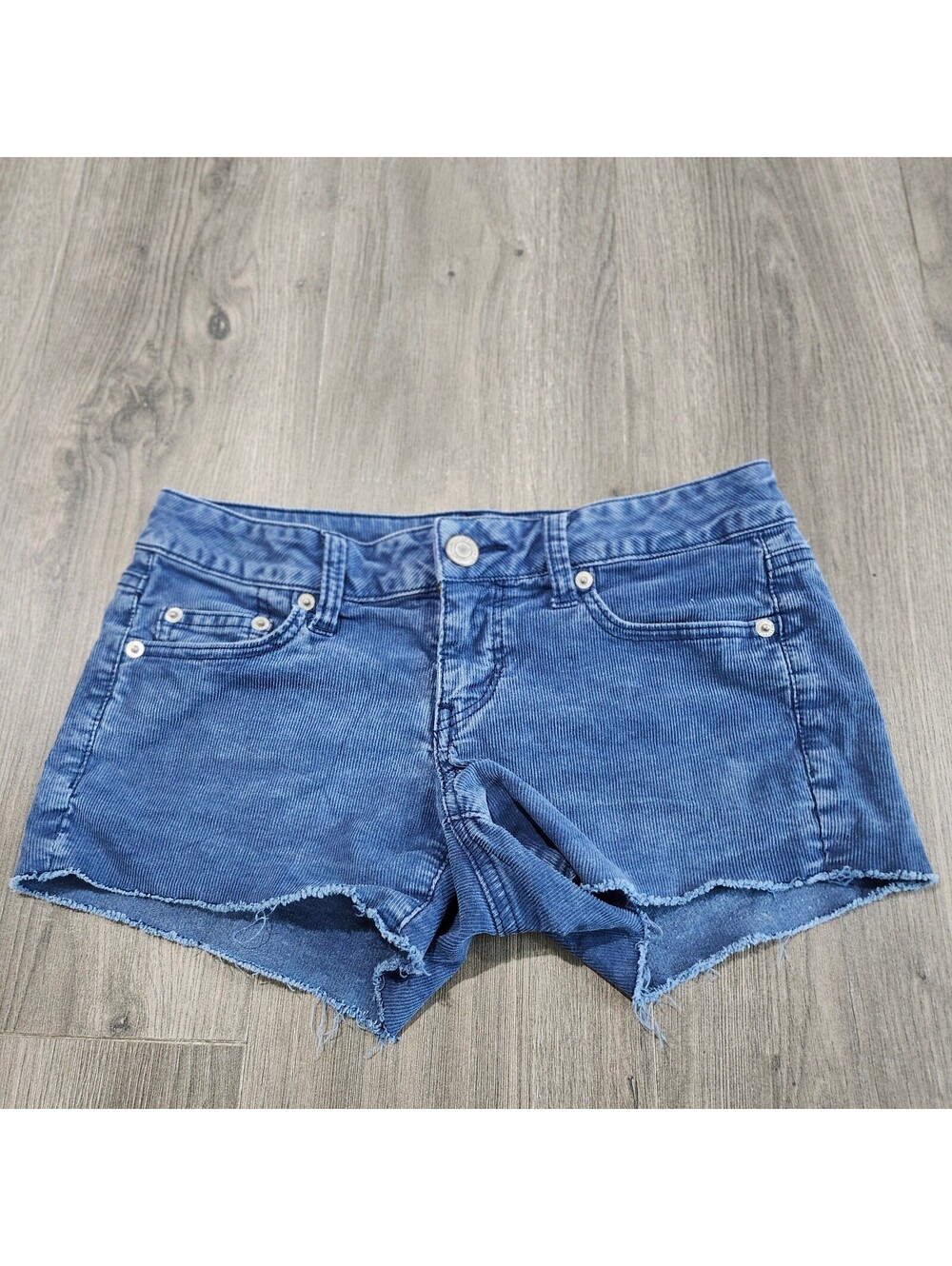 American Eagle Outfitters Women's Blue Stretch Shorts Size 4